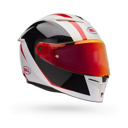 Casco BELL Lithium Mips  Plus Blip negro blanco Rojo