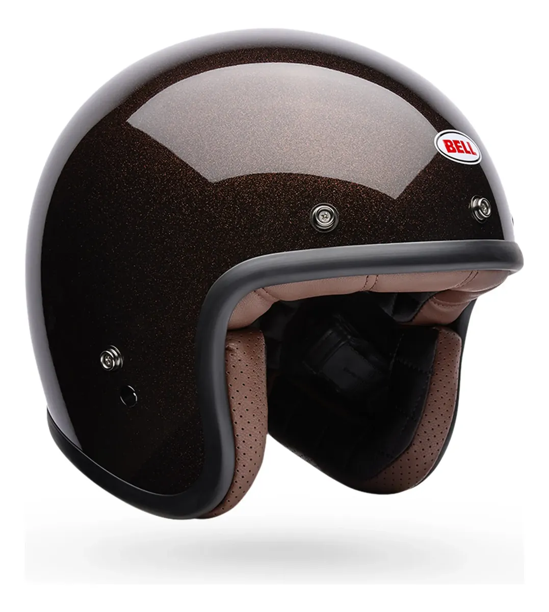 D_NQ_NP_2X_906597-MLC92400949067_092025-F-casco-moto-custom-500-flake-cafe-certificado-qr-bell