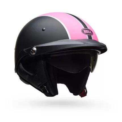 Casco BELL Pit Boss Negro/Rosado Mate