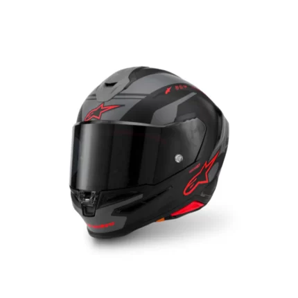 Casco Alpinestars Moto S-R7 A-Core Negro Gris Rojo Mate